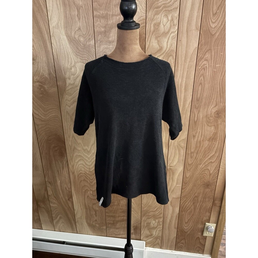 Ethical Principles Mens Short Sleeve Sweatshirt Black Cotton Greece Medium